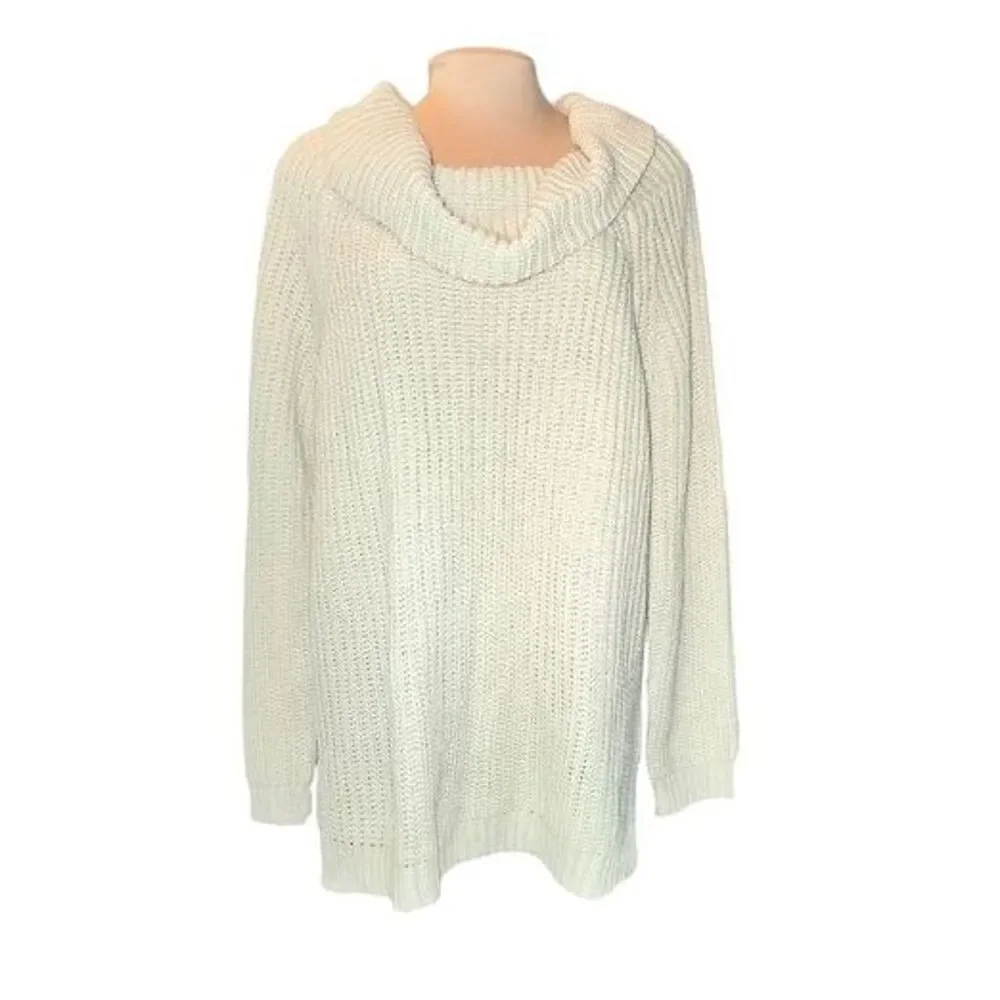 Favlux Fashion NWT Beige Chunky‎ Knit Cowl Neck Sweater Plus Size 2X